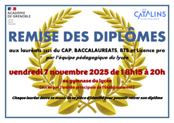 Remise des diplomes 2025