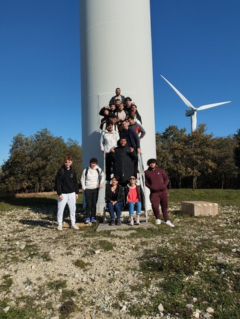 Sortie parc éolien de Marsanne