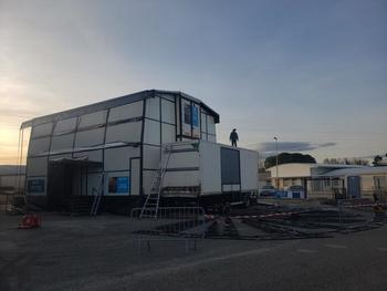 Accueil du camion-opéra